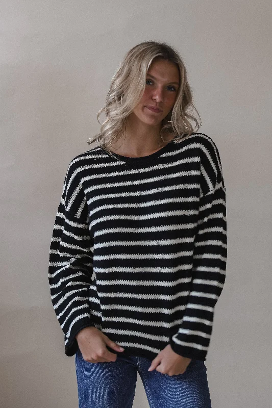 Becca Black Stripe Sweater