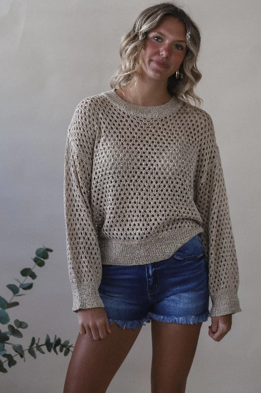 Crochet Net Sweater