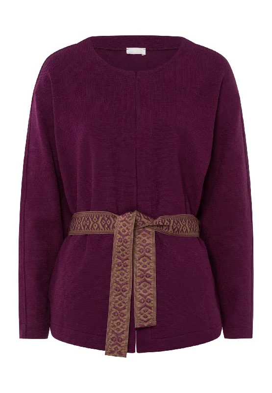 Pure Comfort Belted Cardigan | Sumac 78679-1488