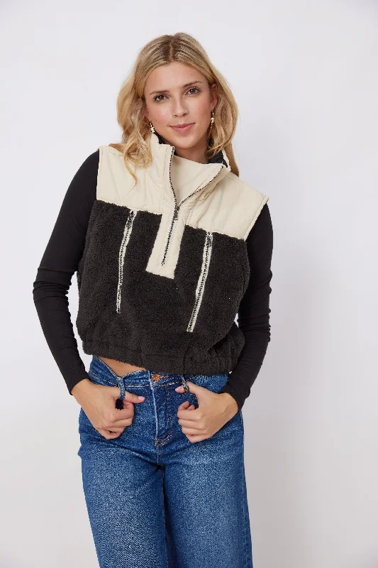 Burgess Half Zip Sherpa Vest