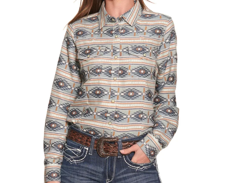 Ariat Women's  REAL  Creekside Snap Long Sleeve Western Shirt 10042293