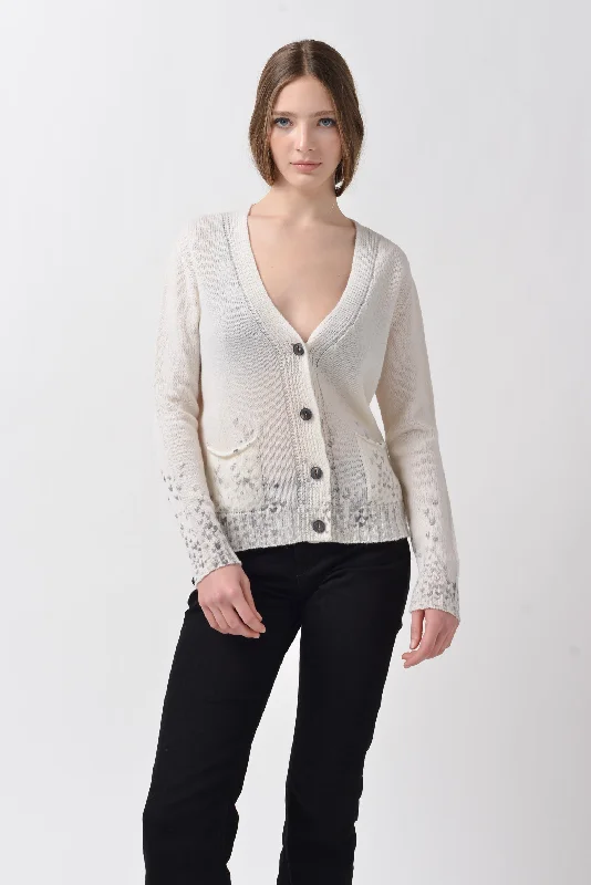 Elgin Yoke Art Cardigan - Foam