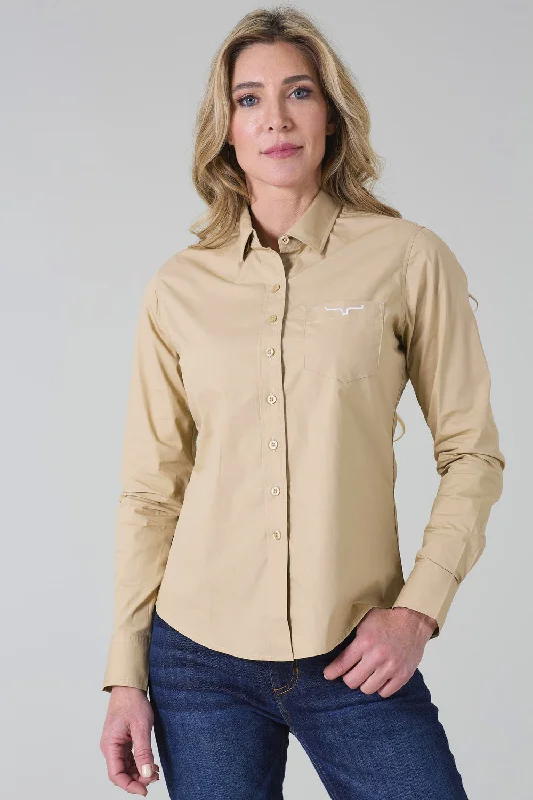 Kimes Ranch Women’s Khaki Team Shirt