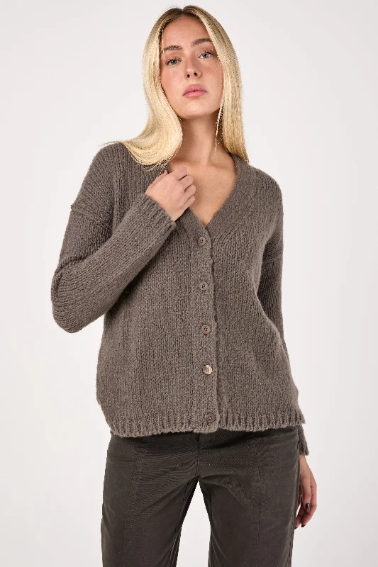 Voluminous Cashmere Cardigan in Oxe