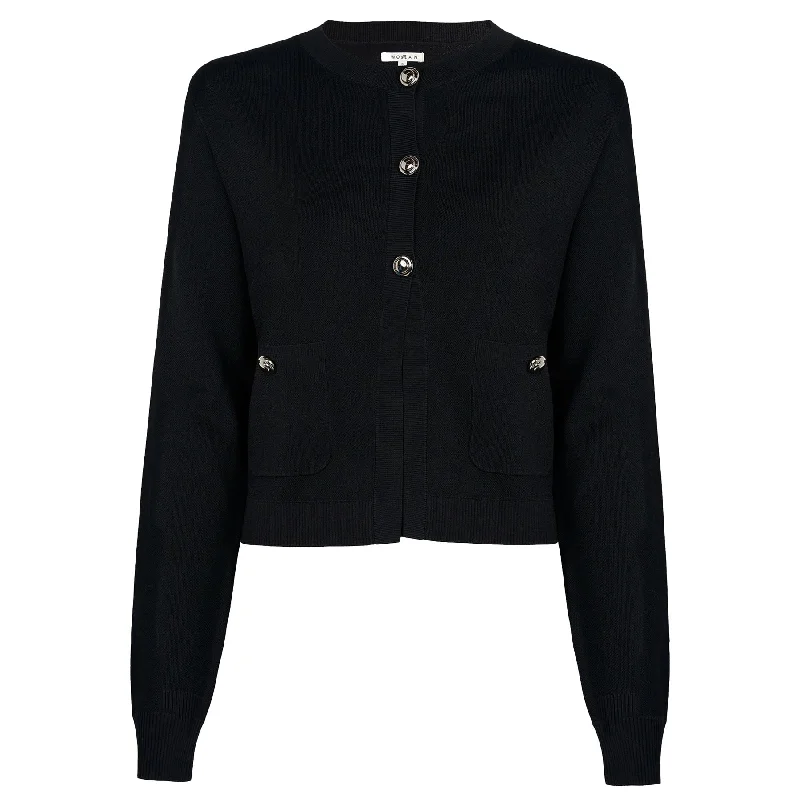 Womens Charlotte Cardigan Black - W24