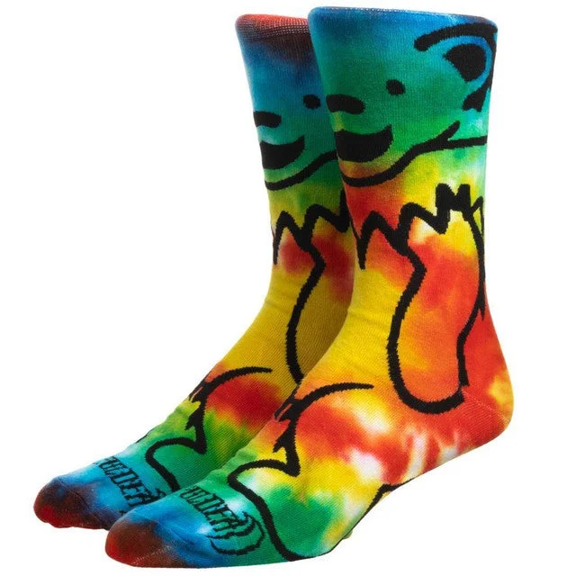 Grateful Dead Tie Dye Bear 360 Character Crew Socks