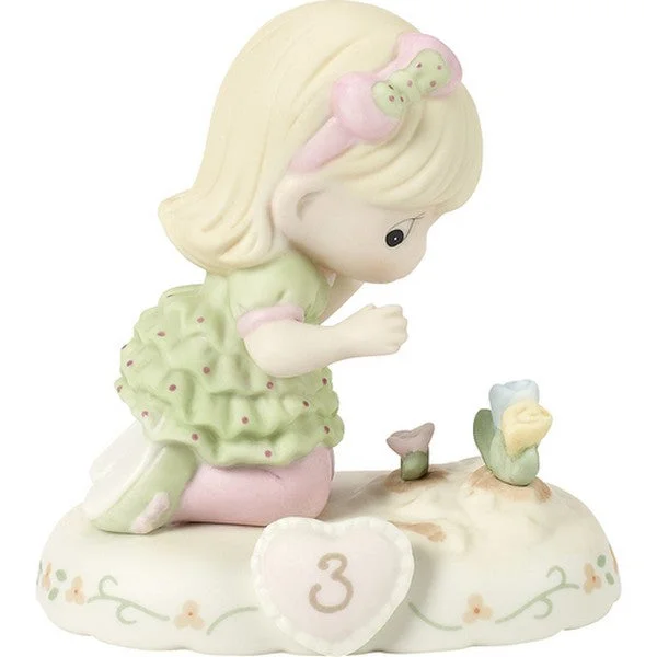 Growing In Grace Age 3 Blonde Girl Figurine