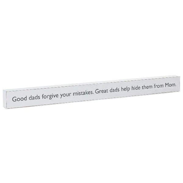 Hallmark Great Dads Wood Quote Sign, 23.5x2