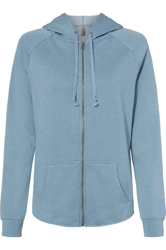 Independent Trading Co. Women´s California Wave Wash Full-Zip Hooded Sweatshirt