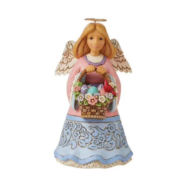 Jim Shore Heartwood Creek Pint Sized Easter Angel/Basket