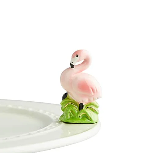 Nora Fleming Mini Tickled Pink Flamingo