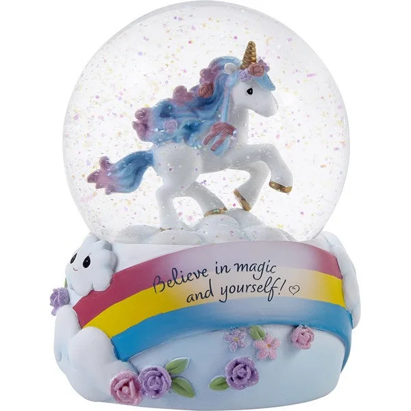 Precious Moments Believe In Magic Unicorn Musical Snow Globe