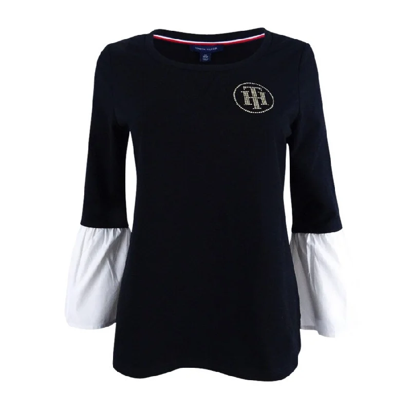 Tommy Hilfiger Women's Bell-Sleeve Sweatshirt