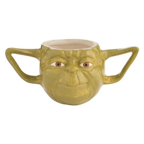 Vandor Star Wars Yoda 16 oz. Premium Sculpted Ceramic Mug