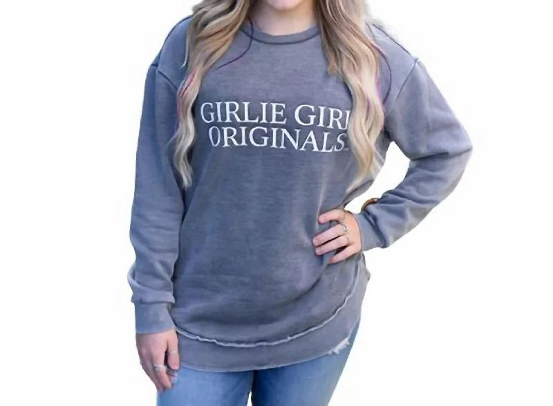 Originals Logo Sweatshirt In Heather Grey