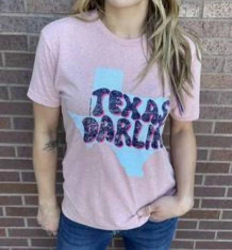 Darlin T-Shirt In Pink