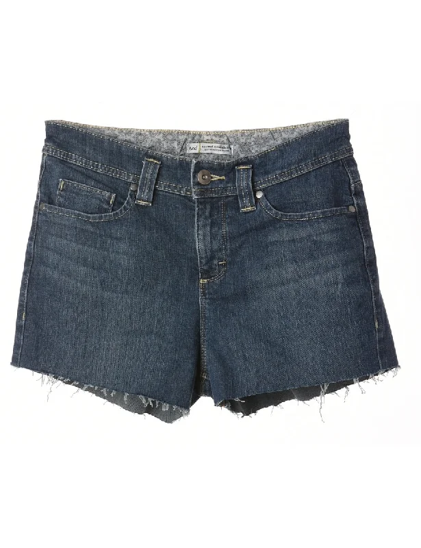 Reworked Molly Frayed Denim Shorts - W29