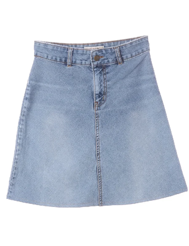 Reworked Short Denim Skirt