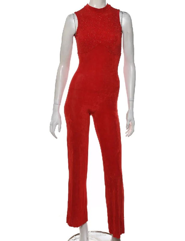 Red Jumpsuit - S