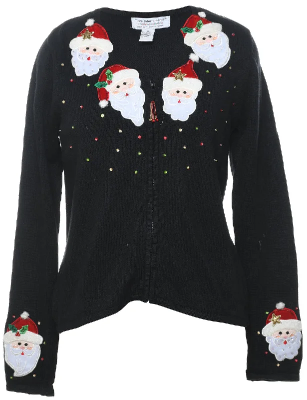 Santa Claus Christmas Cardigan - M