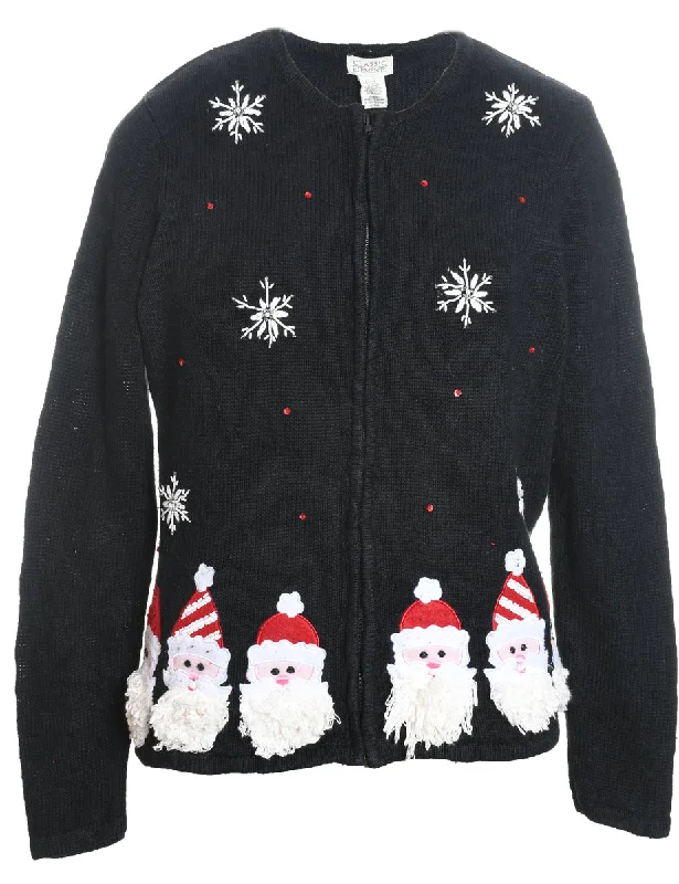 Santa Claus Christmas Cardigan - M