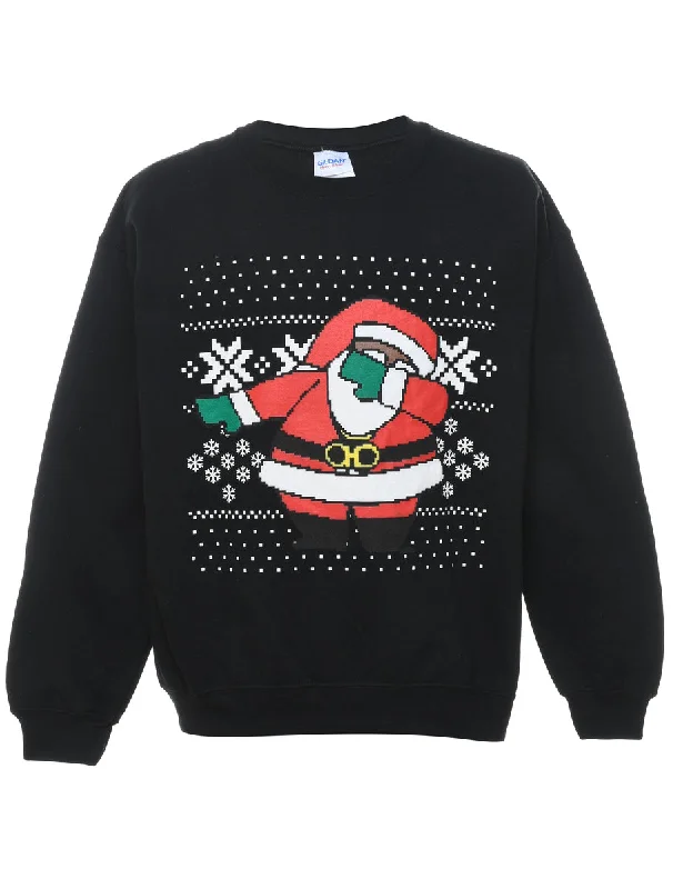 Santa Claus Christmas Sweatshirt - L