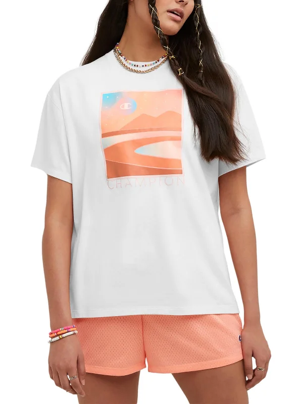 Womens Short Sleeve Logo Graphic T-Shirt