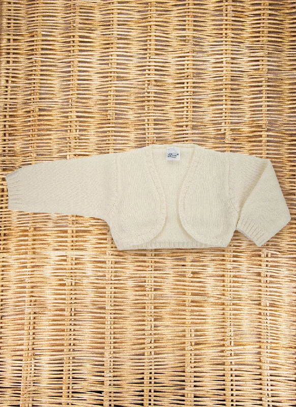 Cropped Pure Wool Cardigan