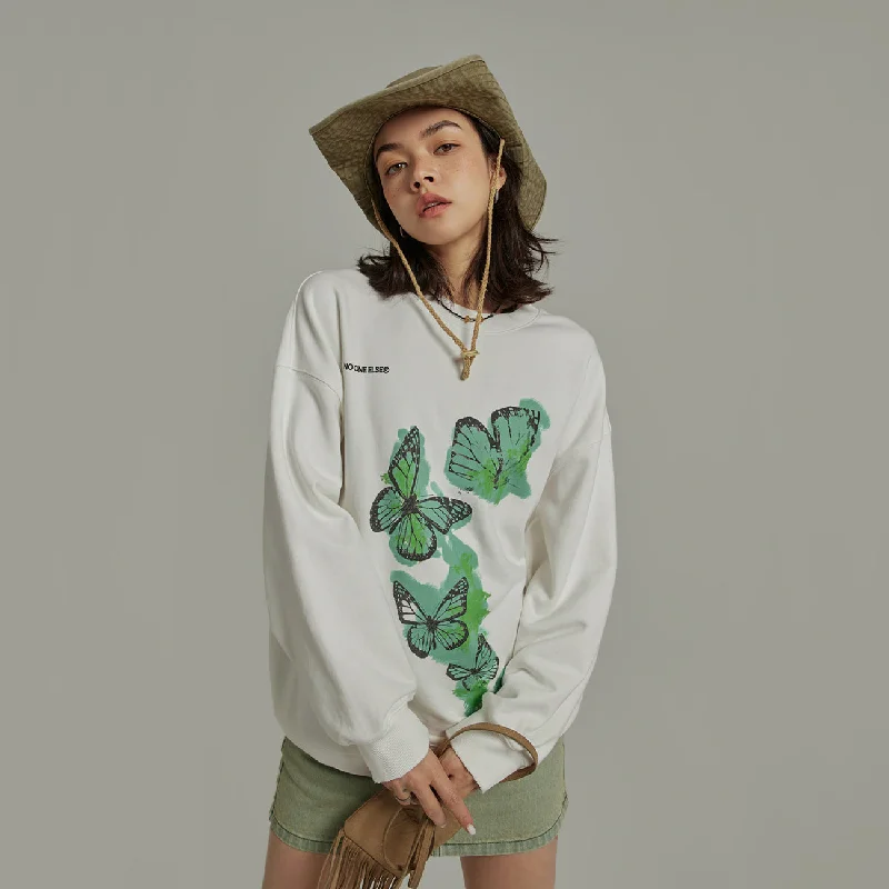 Butterflies Oversized Sweatshirt