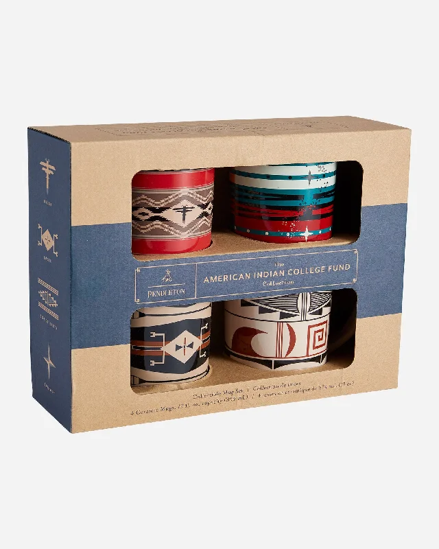 Pendleton American Indian College Fund Mugs-Set of 4