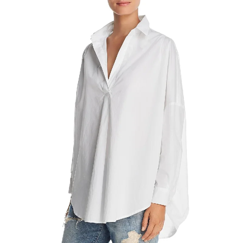 Rhodes Womens Oversized Popover Blouse