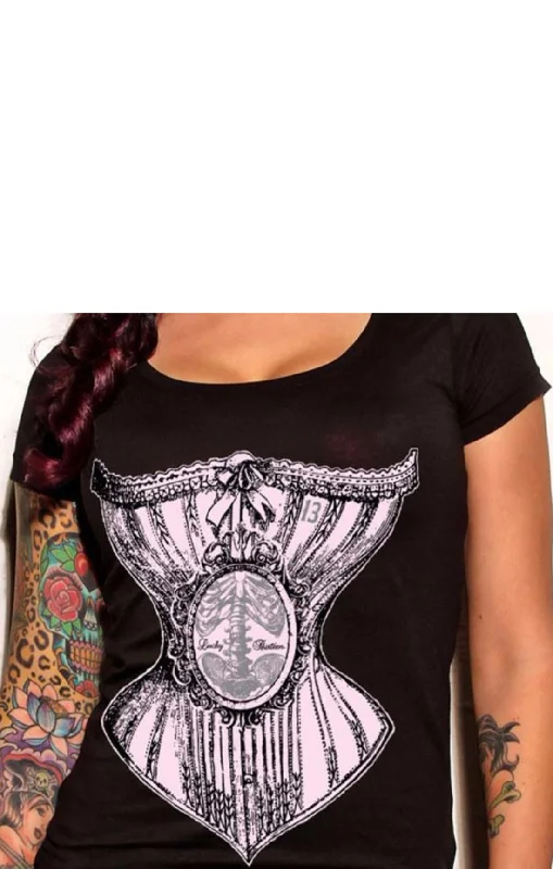 The BONE CORSET Scoop Neck Tee