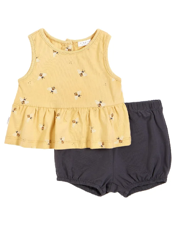 The Bee Shorts SET (Top + Bottom) - BABY