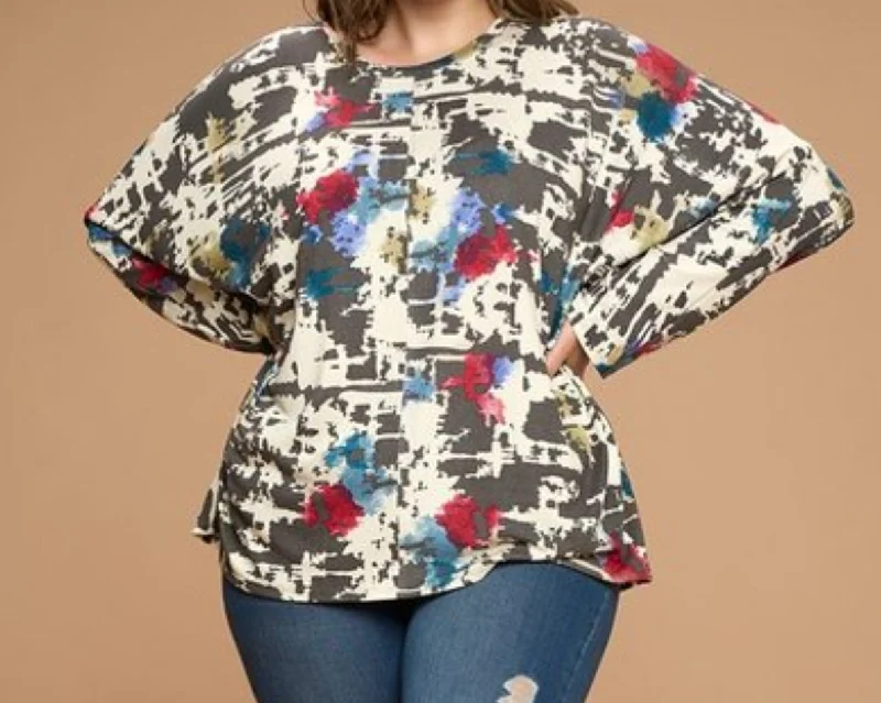 Plus Size Multi Color Light Weight Sweater